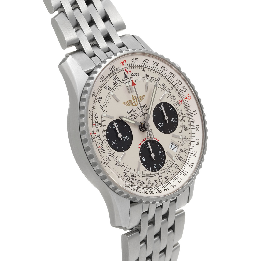 BREITLING(ブライトリング)の中古 ブライトリング BREITLING A232G09NP シルバー /ブラック メンズ 腕時計 メンズの時計(腕時計(アナログ))の商品写真