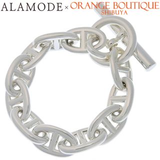 エルメス(HERMES)の【2024年保証書付】 HERMES(エルメス) シェーヌダンクルTGM シルバー925 Sv ブレスレット アクセサリー ジュエリー 11コマ シルバー銀 ユニセックス 40802128076【中古】【アラモード】(ブレスレット/バングル)