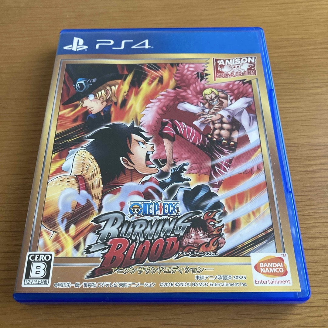 BANDAI NAMCO Entertainment(バンダイナムコエンターテインメント)のONE PIECE BURNING BLOOD(ワンピース バーニングブラッド) エンタメ/ホビーのゲームソフト/ゲーム機本体(家庭用ゲームソフト)の商品写真