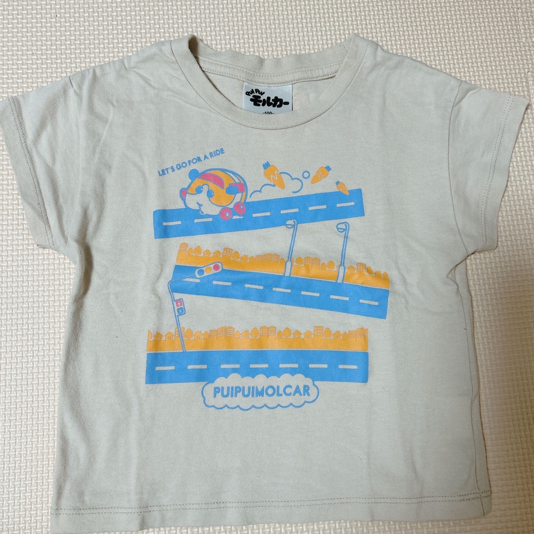 モルカー Tシャツ 100センチ 子ども服 キッズ/ベビー/マタニティのキッズ服男の子用(90cm~)(Tシャツ/カットソー)の商品写真