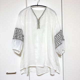 SM2 - サマンサモスモス  刺繍ブラウス チュニック