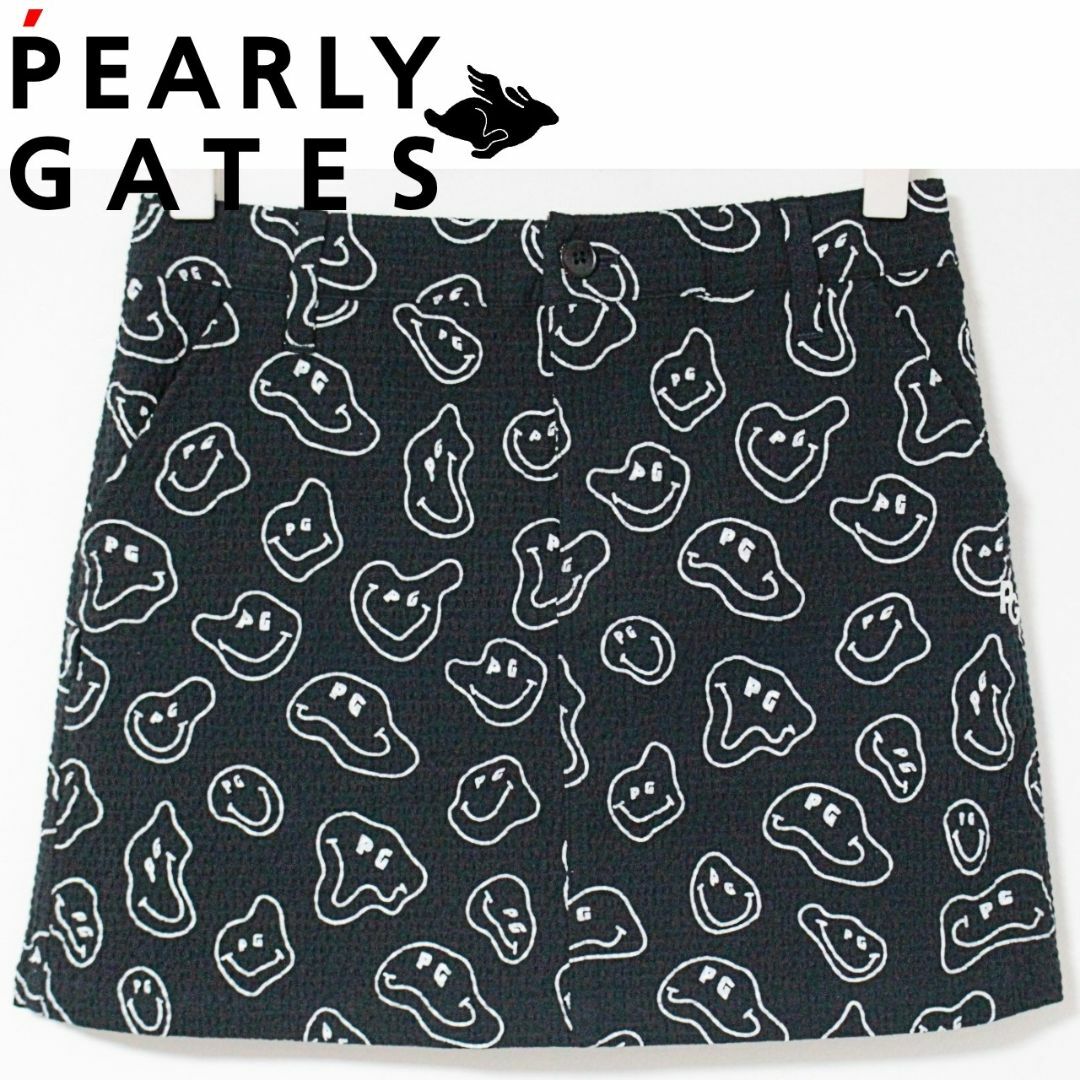 PEARLY GATES - 新品 パーリーゲイツ 感電ニコ ワッフルサッカースカート M（W約74-78cm