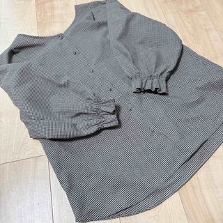グローバルワーク(GLOBAL WORK)のグローバルワーク前後2wayギンガムチェックブラウス(シャツ/ブラウス(長袖/七分))