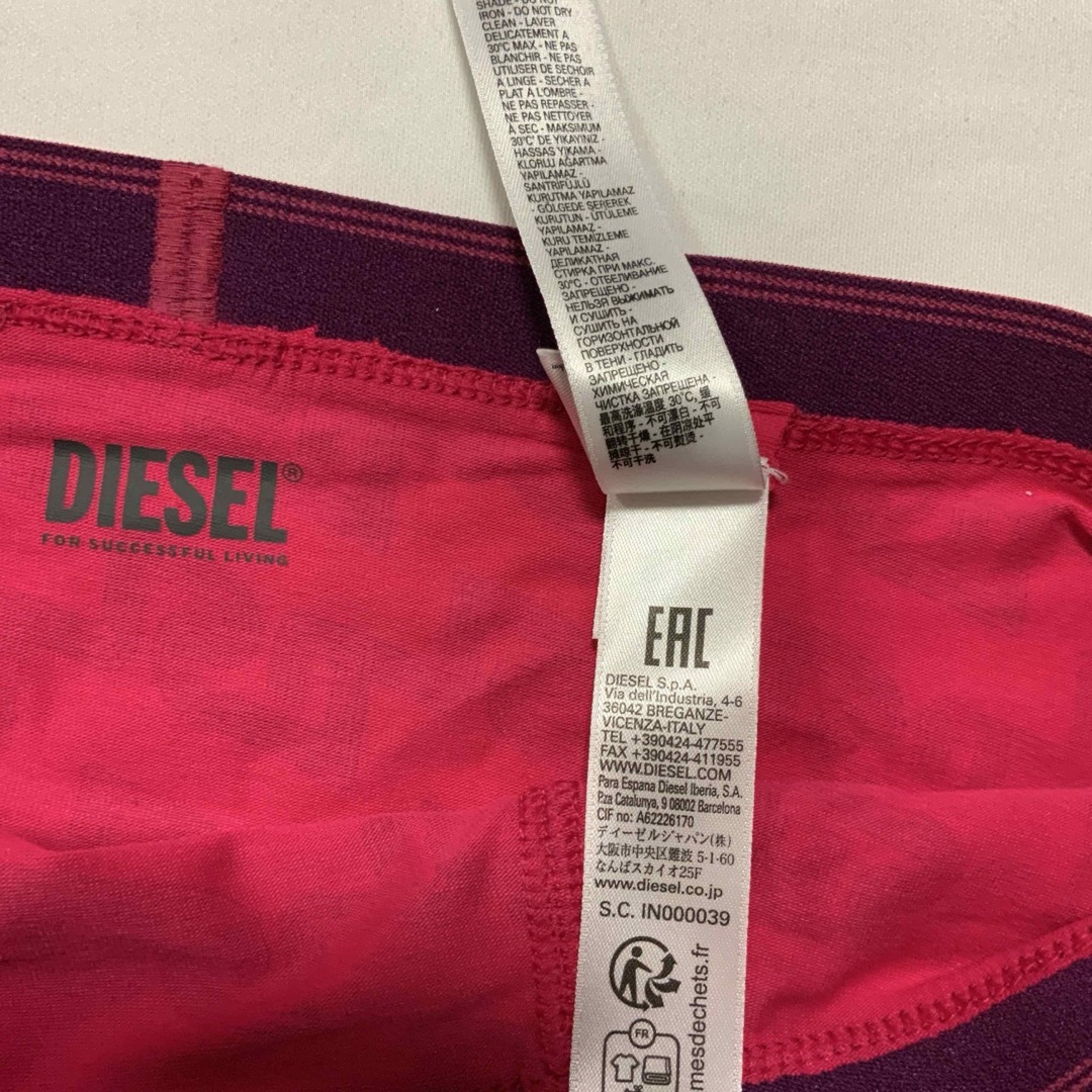 DIESEL(ディーゼル)の洗練されたデザイン　DIESEL　UFPN-OXY　3パックショーツ ロゴ　L レディースの下着/アンダーウェア(ショーツ)の商品写真