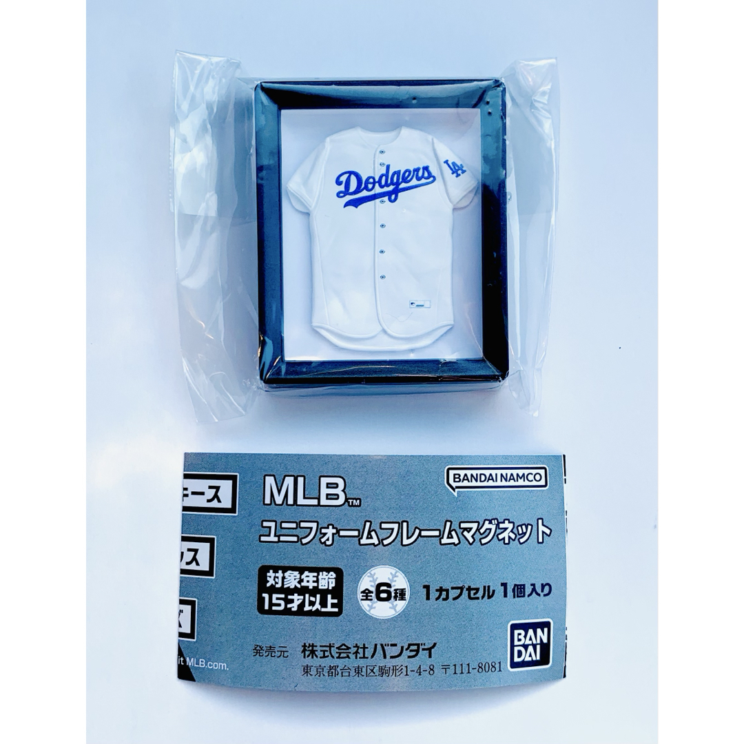 MLB(メジャーリーグベースボール)のMLB ユニフォームフレームマグネット ドジャース スポーツ/アウトドアの野球(記念品/関連グッズ)の商品写真