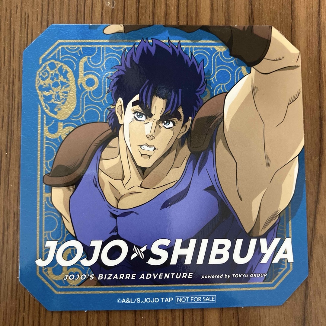 JOJO(ジョジョ)のJOJO×SHIBUYA 限定コースター 非売品 ジョナサン エンタメ/ホビーのおもちゃ/ぬいぐるみ(キャラクターグッズ)の商品写真