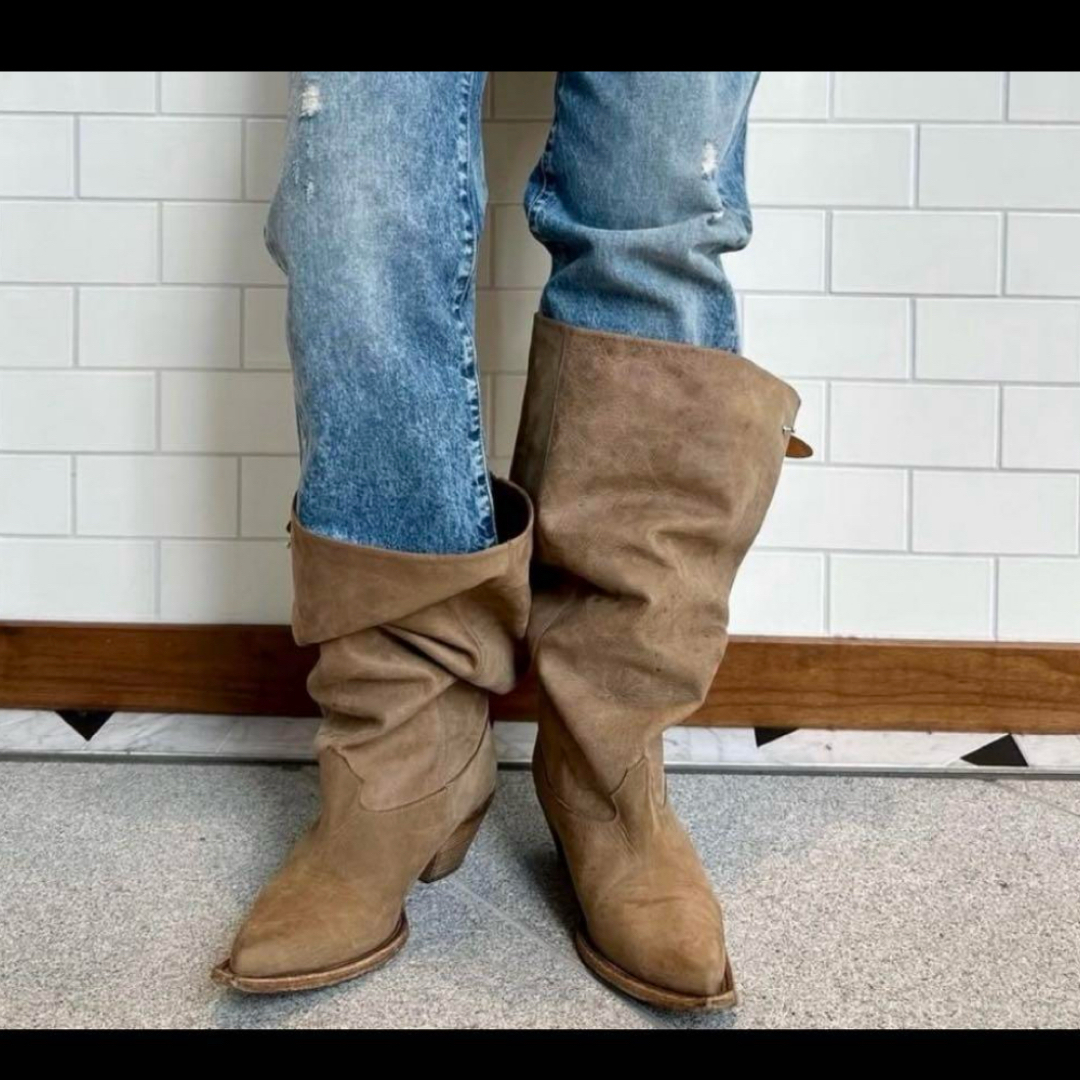 L'Appartement DEUXIEME CLASSE(アパルトモンドゥーズィエムクラス)の新品　裏張済 R13 cowboyboots 40 ミューズドゥーズィエムクラス レディースの靴/シューズ(ブーツ)の商品写真