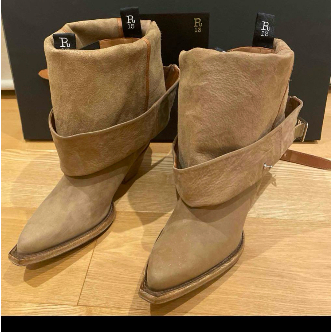 L'Appartement DEUXIEME CLASSE(アパルトモンドゥーズィエムクラス)の新品　裏張済 R13 cowboyboots 40 ミューズドゥーズィエムクラス レディースの靴/シューズ(ブーツ)の商品写真