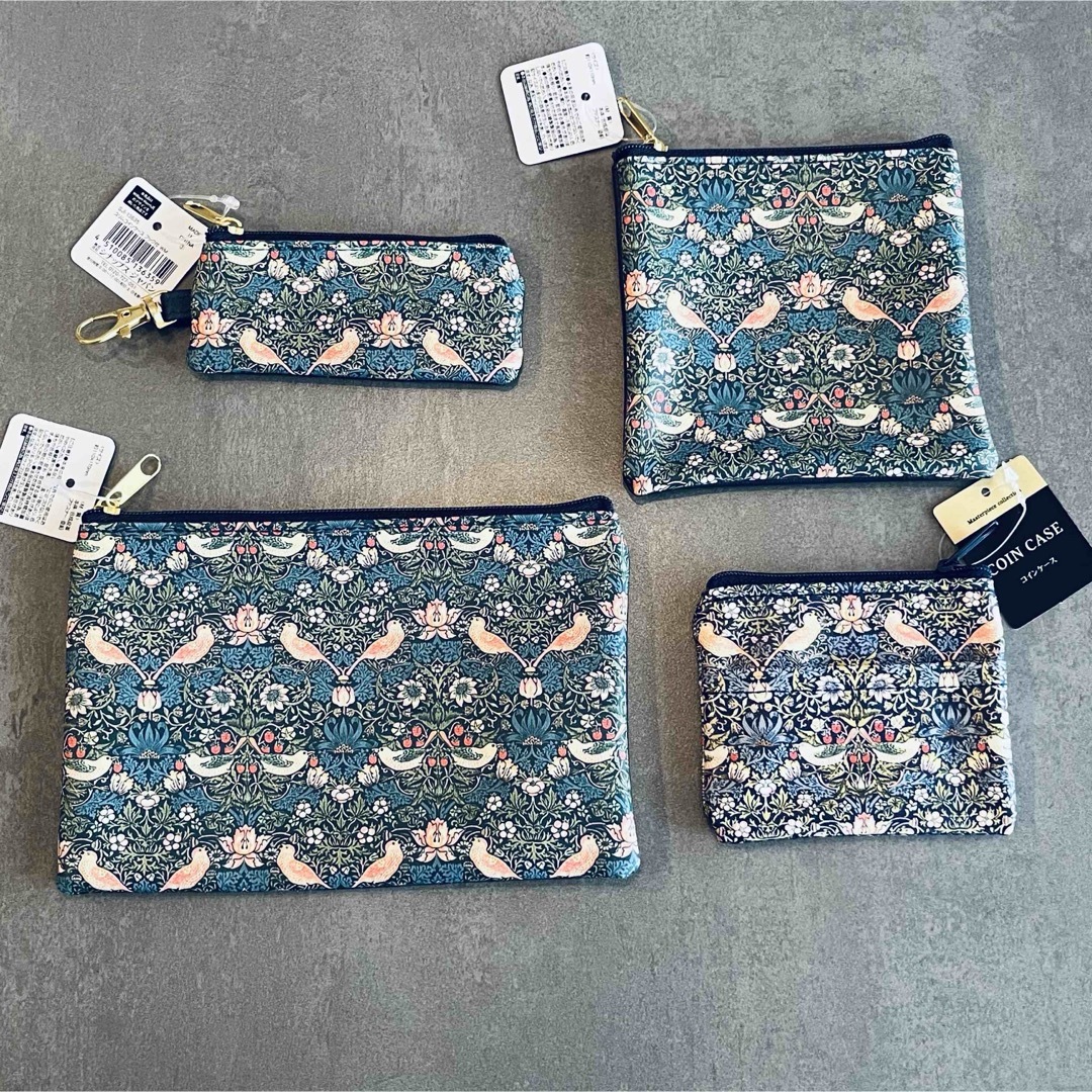 William Morris(ウィリアム・モリス)の*【新品】ウィリアムモリス ポーチ 4種セット* レディースのファッション小物(ポーチ)の商品写真