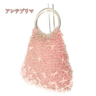 アンテプリマ(ANTEPRIMA)の人気★ANTEPRIMA ビーズバッグ ピンク　ミニ　ハンドバック(ハンドバッグ)