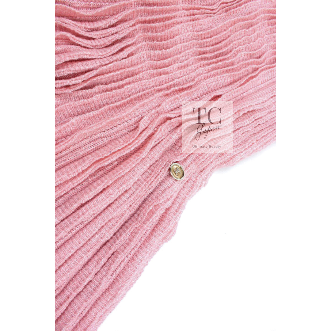 CHANEL - 48万 シャネル ワンピース CHANEL ピンク カシミア CHANEL - 48万 シャネル ワンピース CHANEL ピンク カシミア