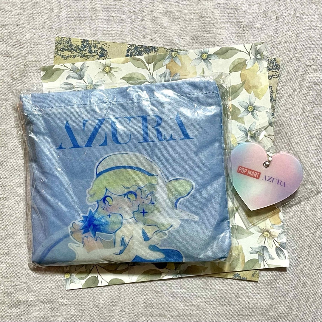 AZURA POP MART エコバッグ キーホルダー ノベルティ 非売品 エンタメ/ホビーのおもちゃ/ぬいぐるみ(キャラクターグッズ)の商品写真