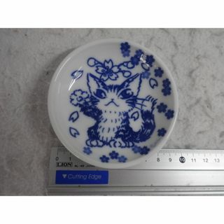 新品　サンキュー小皿　さくら　またね　初売り　食器　わちふぃーるど　ダヤン　猫(ノベルティグッズ)