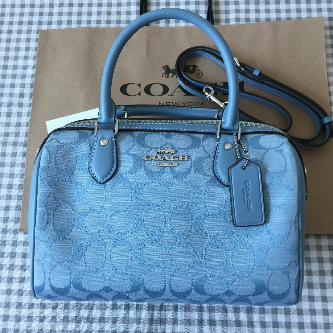 COACH - ＜新品＞COACHコーチショルダーバッグ CH141 デニム ハンドバッグ2WA