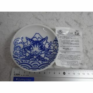 新品　サンキュー小皿　富士山　お殿様　初売り　食器　わちふぃーるど　ダヤン　猫(ノベルティグッズ)