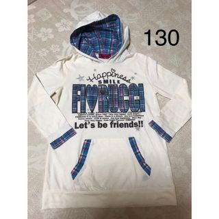フィオルッチ(Fiorucci)のFiorucci フード付きtシャツ　130cm 女の子(Tシャツ/カットソー)
