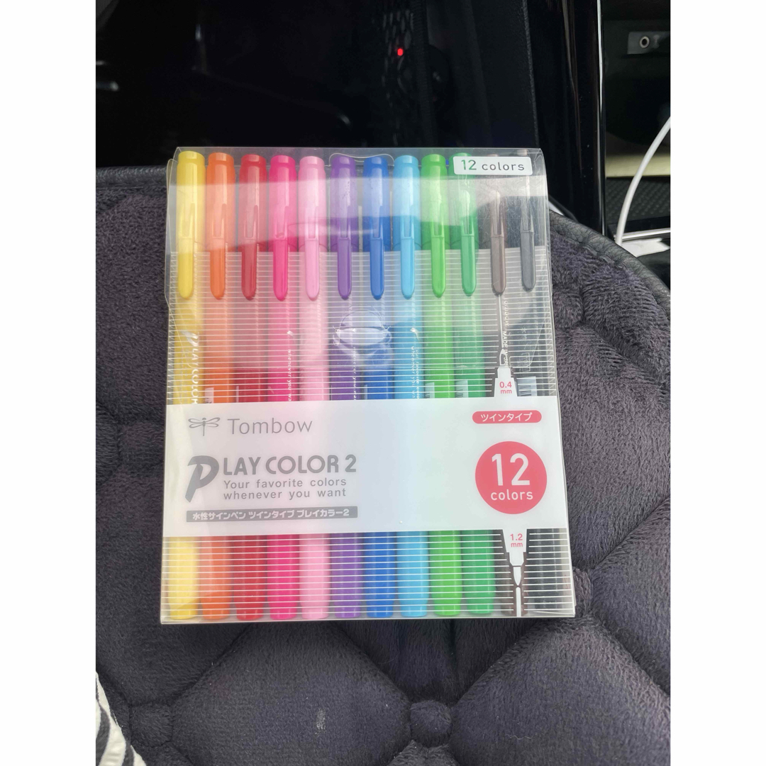 Tombow PLAY COLOR 2 12色セット 水性サインペン インテリア/住まい/日用品の文房具(ペン/マーカー)の商品写真