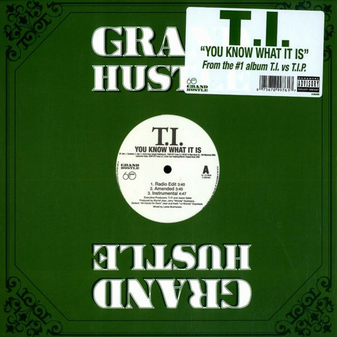 米12” T.I. You Know What It Is 0262460 Grand Hustle /00250 エンタメ/ホビーのエンタメ その他(その他)の商品写真