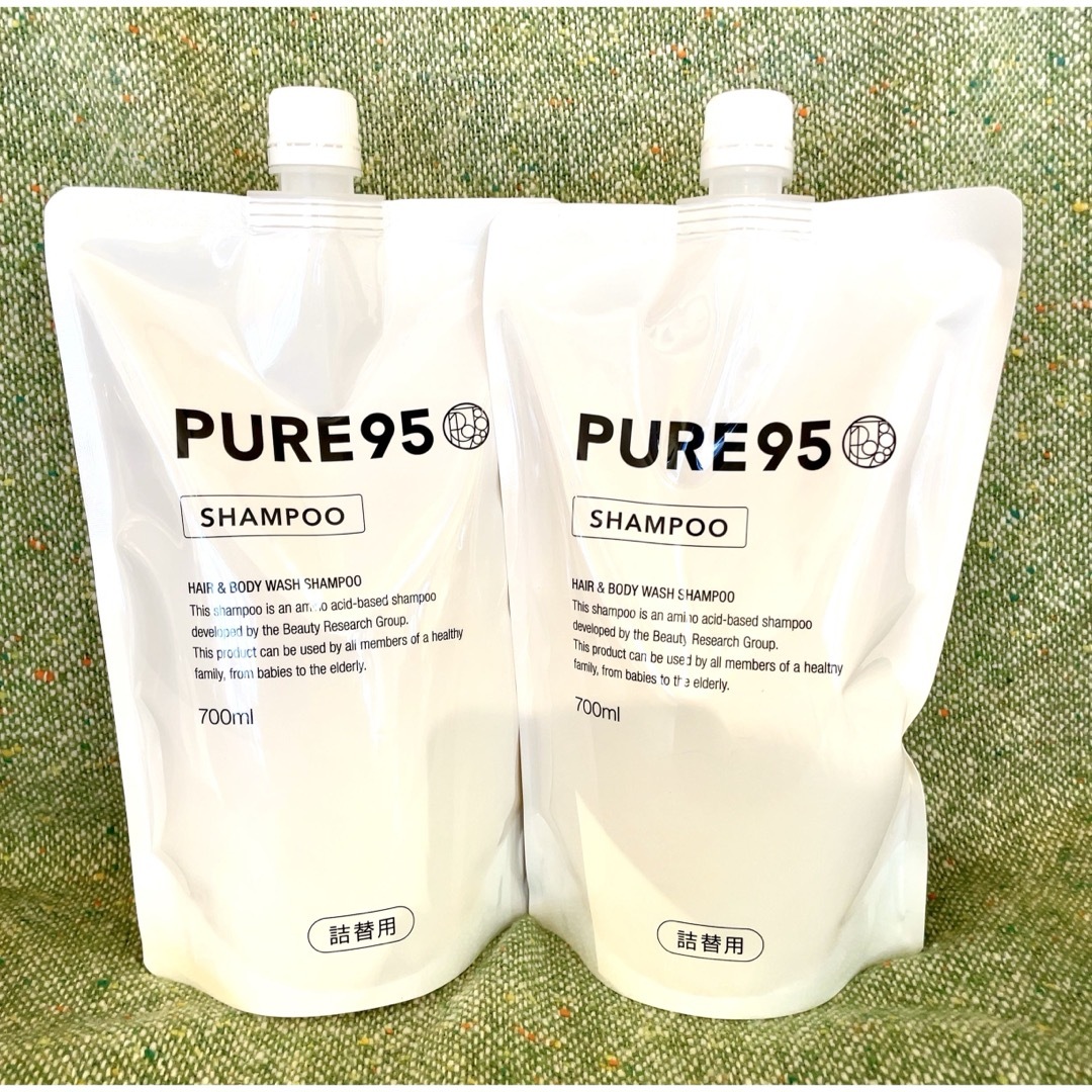 PURE95 シャンプー700ml 詰替 2個 コスメ/美容のヘアケア/スタイリング(シャンプー)の商品写真