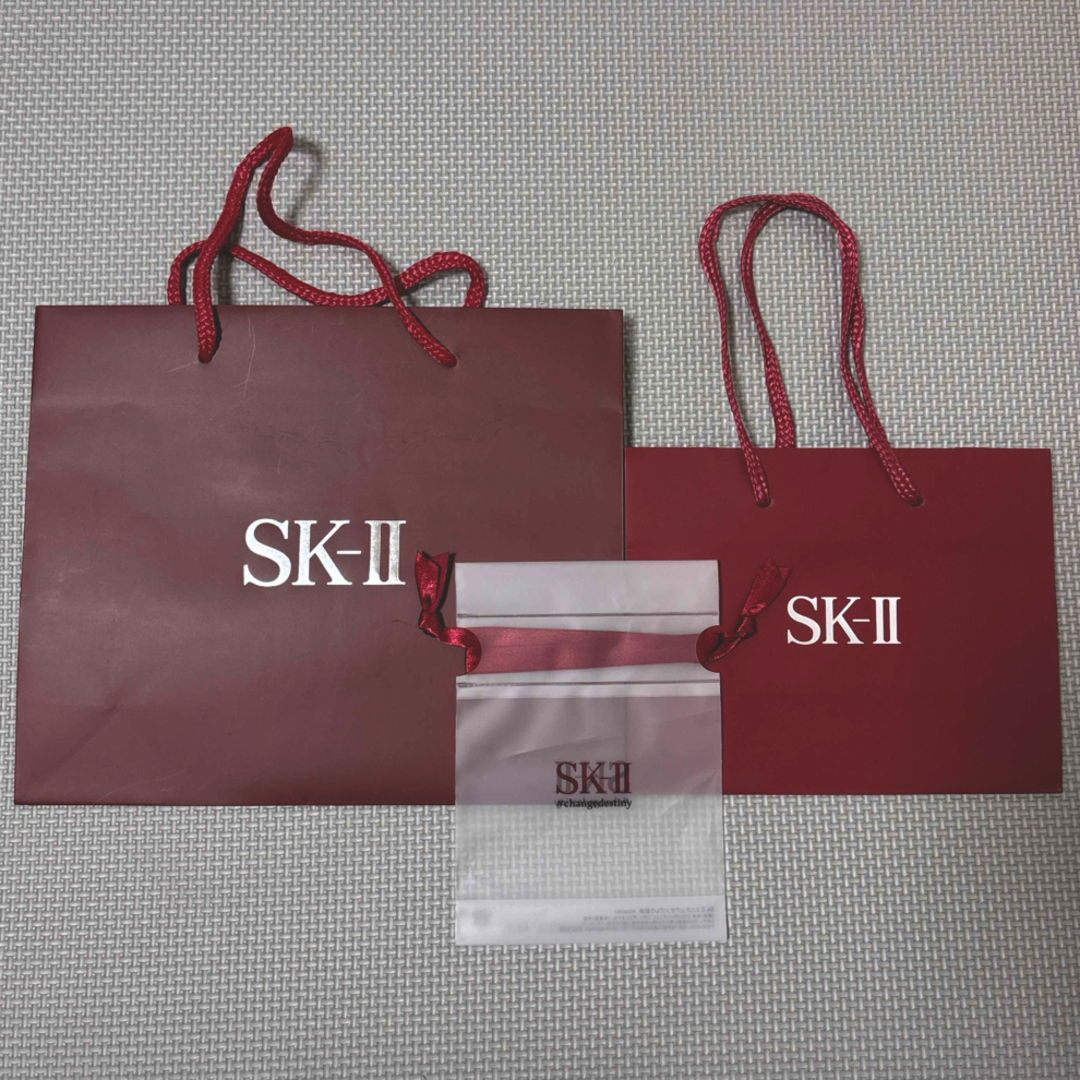 SK-II(エスケーツー)のSK-II 紙袋2種類+ポリ巾着袋セット レディースのバッグ(ショップ袋)の商品写真