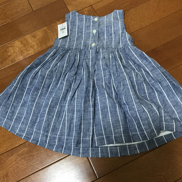 babyGAP(ベビーギャップ)のベビーギャップ ストライプワンピース キッズ/ベビー/マタニティのベビー服(~85cm)(ワンピース)の商品写真