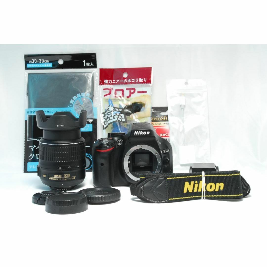 ✨入門一眼レフ✨Nikon D5200✨スマホ転送OK✨反転液晶✨高画質✨