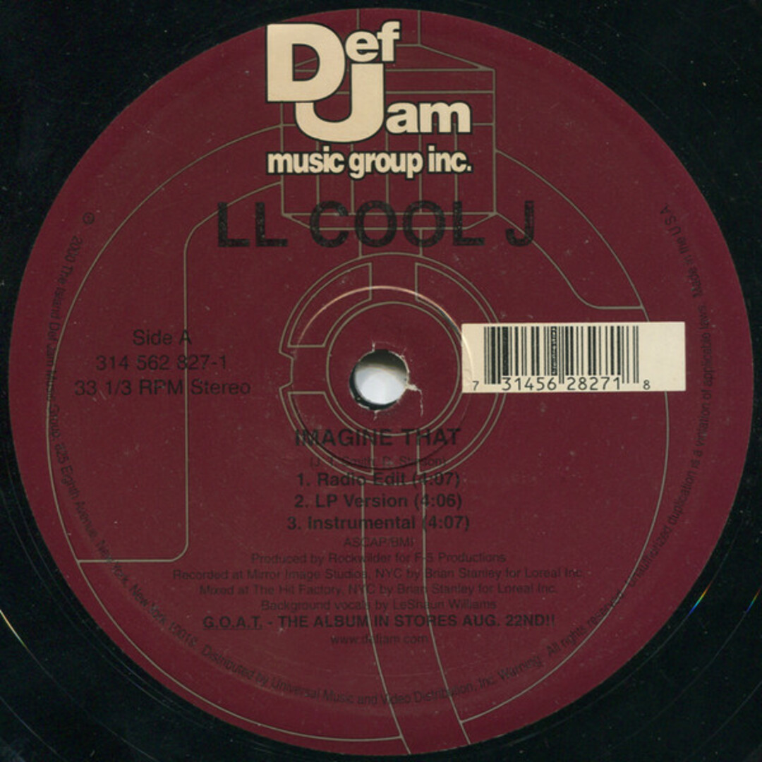 米12" LL Cool J Imagine That / LL Cool J 3145628271 Def Jam Recordings /00250 エンタメ/ホビーのエンタメ その他(その他)の商品写真