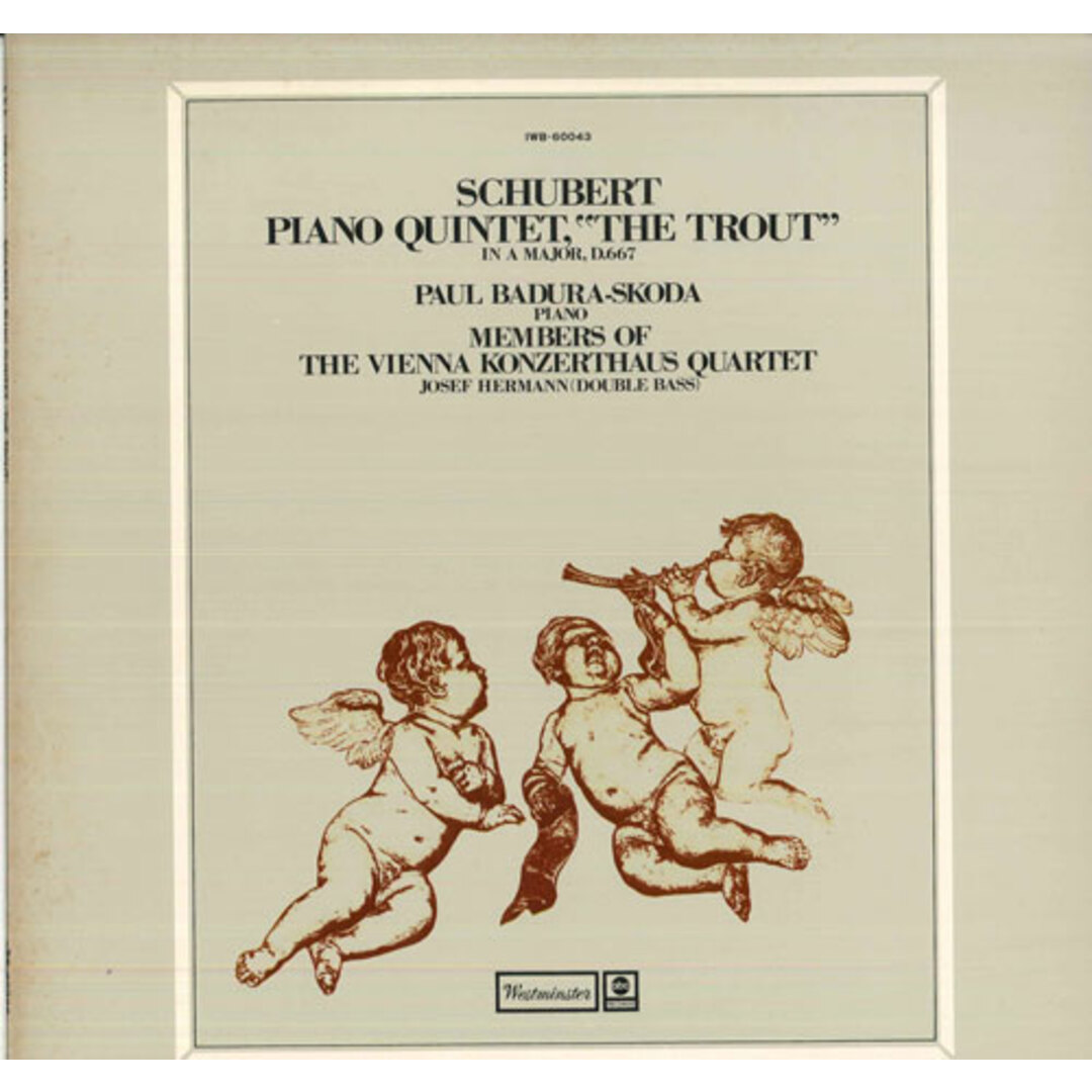 LP Paul Badura-skoda, Members Of Schubert Piano Quintet, ”the Trout” In A Major, D.6 IWB60043 WESTMINSTEN /00260 エンタメ/ホビーのエンタメ その他(その他)の商品写真
