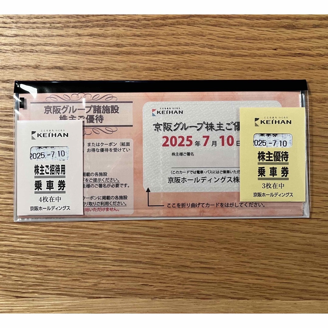 京阪ホールディングス 株主優待 チケットの乗車券/交通券(その他)の商品写真
