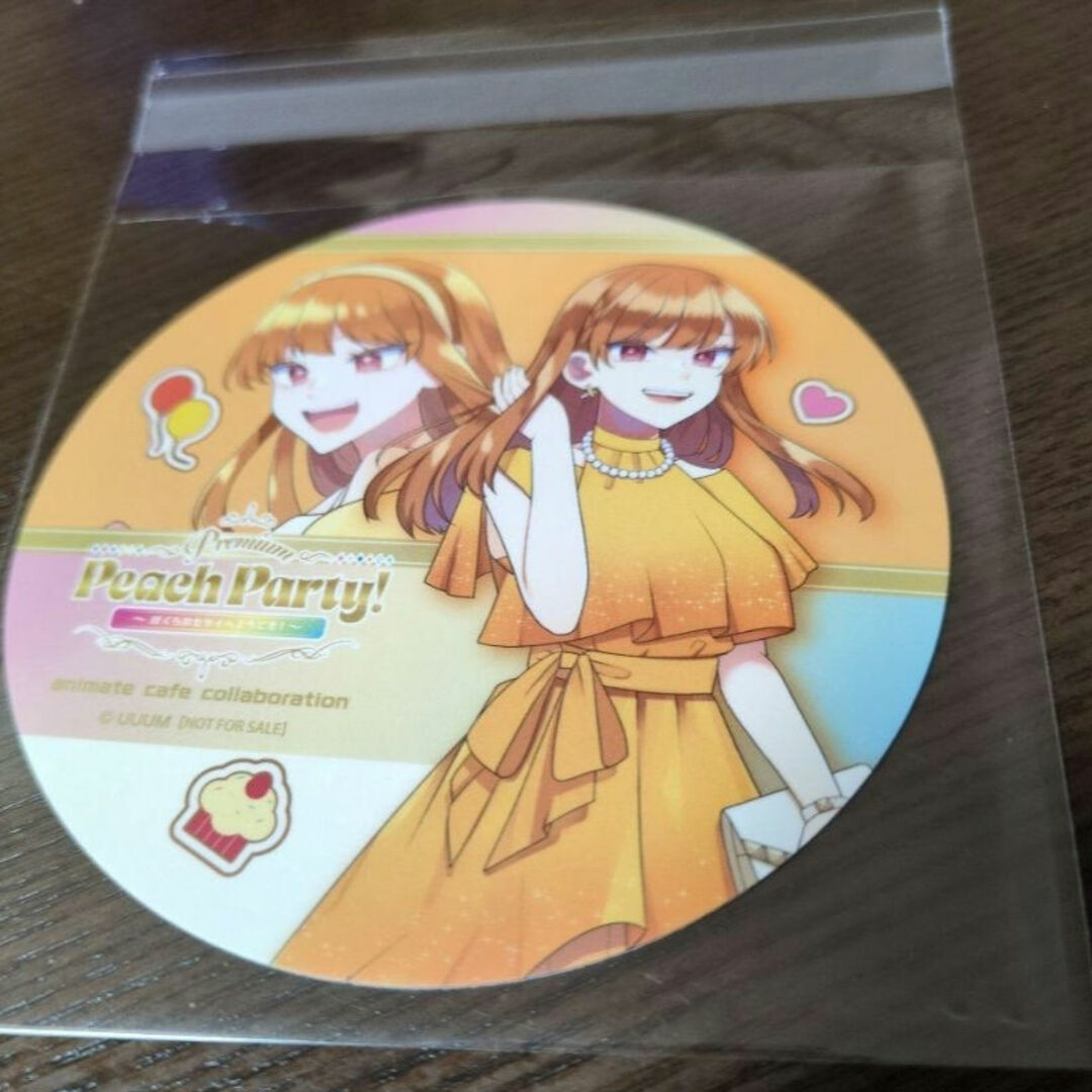 カラフルピーチ ぷぴぱ アニメイトカフェ えと コースター エンタメ/ホビーのおもちゃ/ぬいぐるみ(キャラクターグッズ)の商品写真