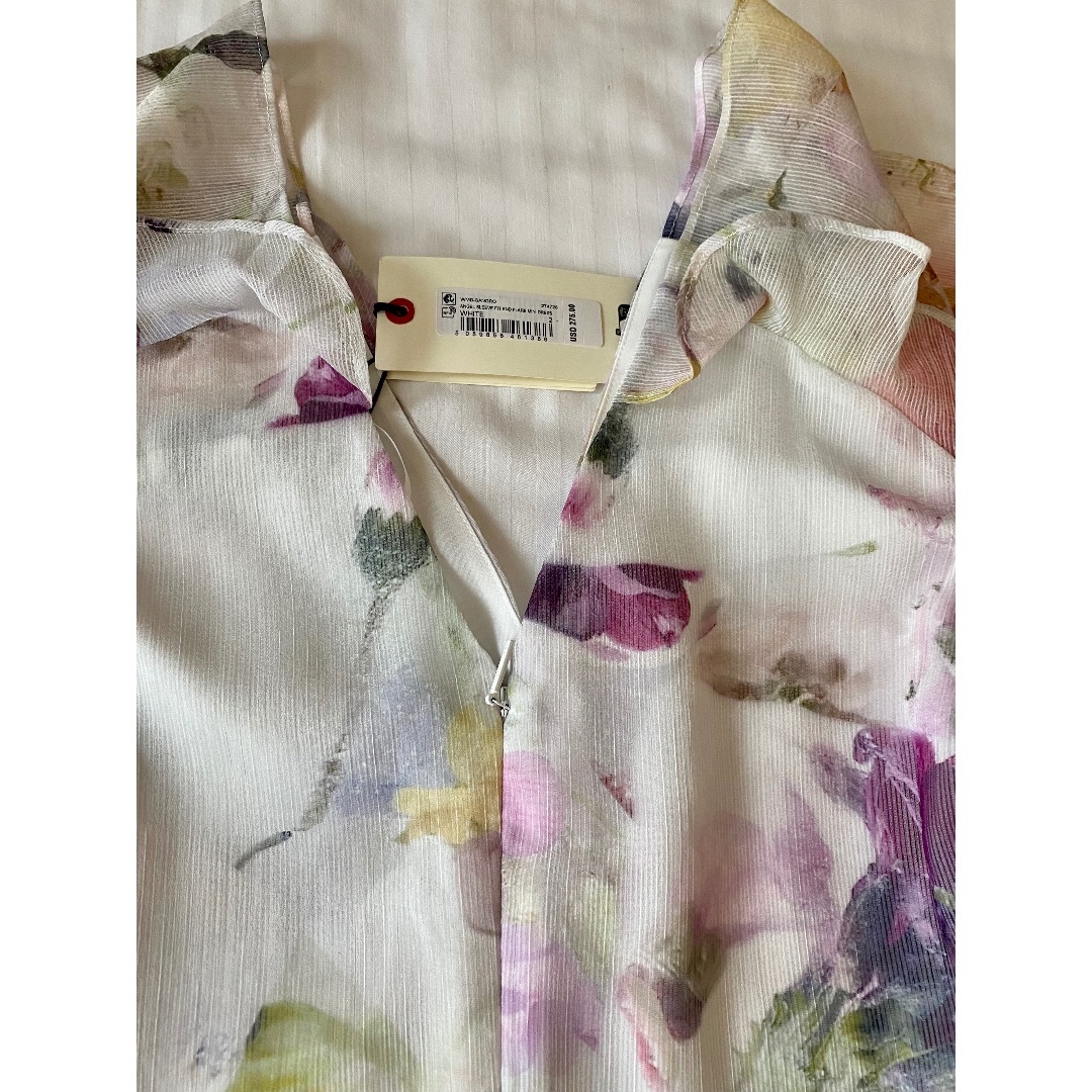 ★Ted Baker ENKOAA ローズエンブロイダーフレア 上質マキシ ☆Ted Baker ENKOAA ローズエンブロイダーフレア 上質マキシ
