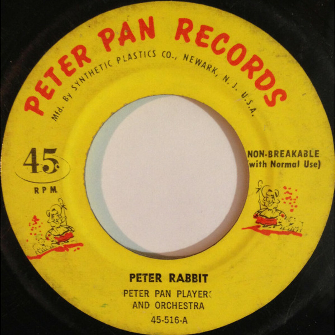米7" Peter Pan Players & Orchestra Peter Rabbit 45516 Peter Pan Records /00080 エンタメ/ホビーのエンタメ その他(その他)の商品写真
