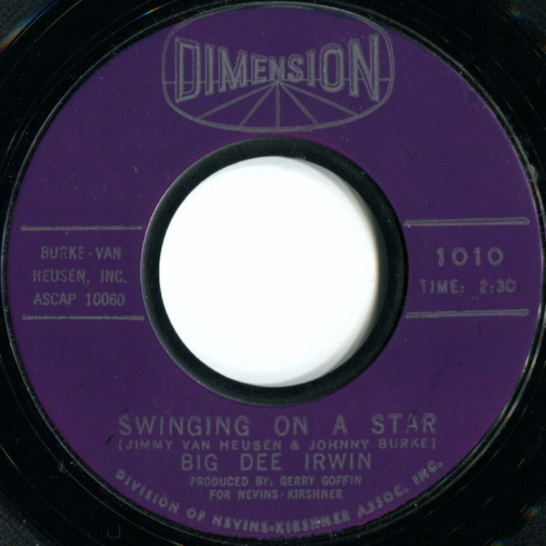 米7" Big Dee Irwin Swinging On A Star 1010 Dimension (2) /00080 エンタメ/ホビーのエンタメ その他(その他)の商品写真