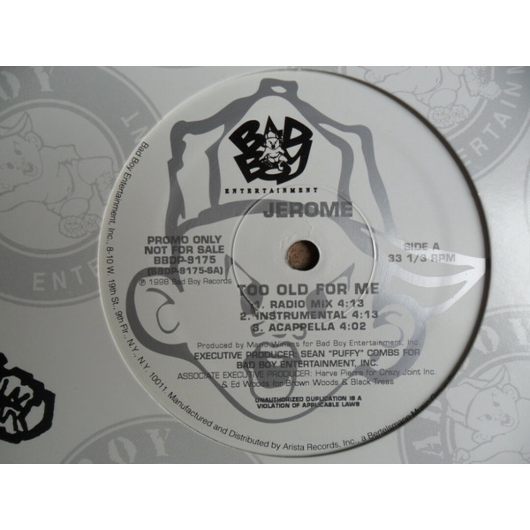 米12" Jerome Too Old For Me BBDP9175 Bad Boy Entertainmen /00250 エンタメ/ホビーのエンタメ その他(その他)の商品写真