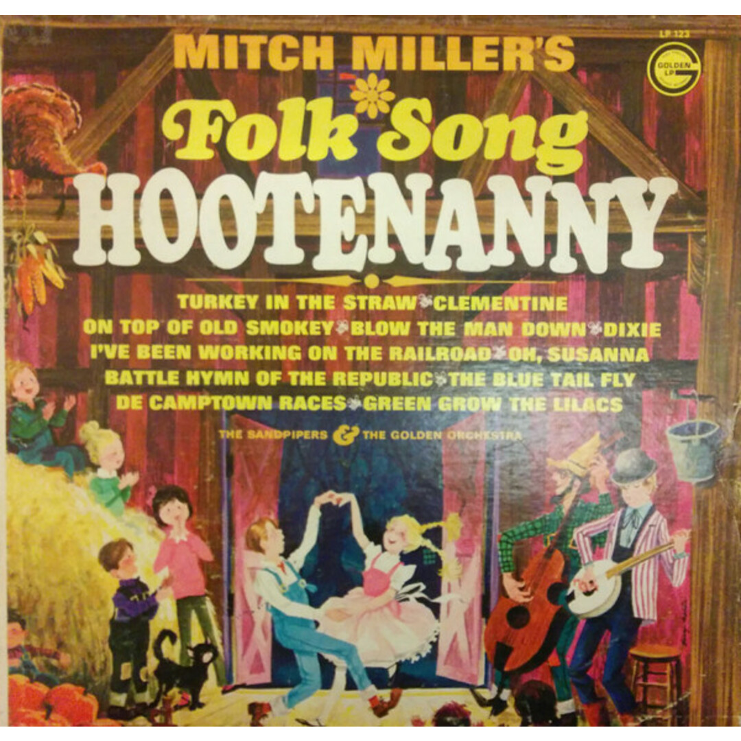 加LP Sandpipers & Golden Orchestra Mitch Millers Folk Song Hootenanny LP123 Golden Records (2), /00260 エンタメ/ホビーのエンタメ その他(その他)の商品写真