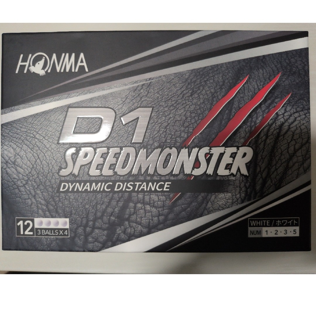 本間ゴルフ(ホンマゴルフ)のHONMA D1 SPEEDMONSTER WH 12P スポーツ/アウトドアのゴルフ(その他)の商品写真