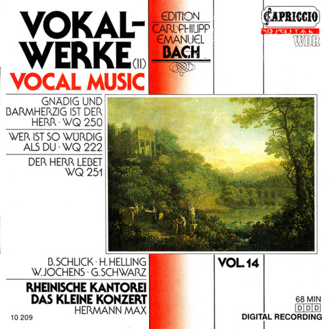 CD Carl Philipp Emanuel Bach / Barbara Schlick ? Hilke Helling ? Wilfried Jochens ? Gotthold Schwarz ? Rheinische Kantorei ? Das K エンタメ/ホビーのCD(クラシック)の商品写真