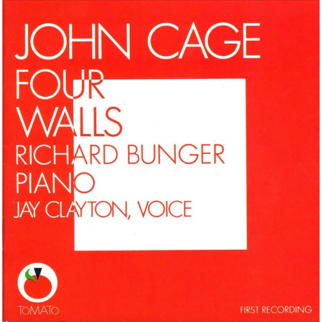 米CD John Cage - Richard Bunger, Jay Clayton Four Walls 2696592 Tomato /00110 エンタメ/ホビーのCD(クラシック)の商品写真