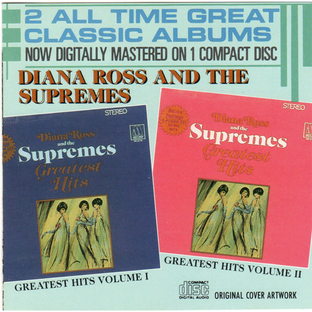 米CD Diana Ross & The Supremes Greatest Hits Volume I / Greatest Hits Volume II MCDO8029MD Motown /00110 エンタメ/ホビーのCD(R&B/ソウル)の商品写真