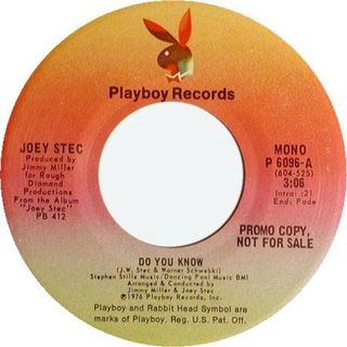 米7” Joey Stec Do You Know P6096 Playboy Records プロモ /00080(その他)