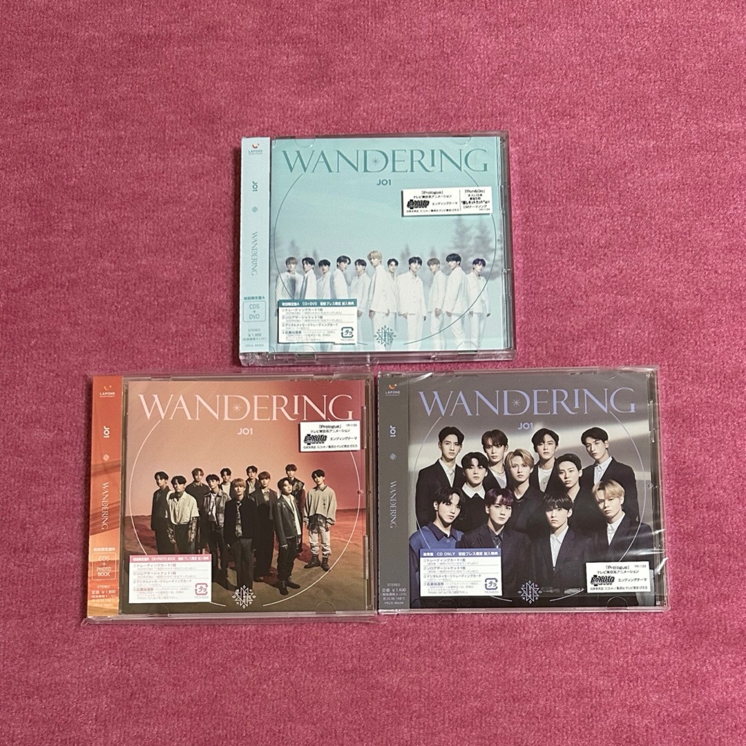 JO1(ジェイオーワン)のJO1 WANDERING 初回限定盤A B 通常盤 エンタメ/ホビーのCD(ポップス/ロック(邦楽))の商品写真