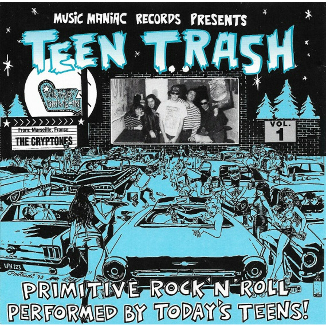 独CD Cryptones Teen Trash Vol.1 MMCD88001 Music Maniac Records /00110 エンタメ/ホビーのCD(ポップス/ロック(洋楽))の商品写真