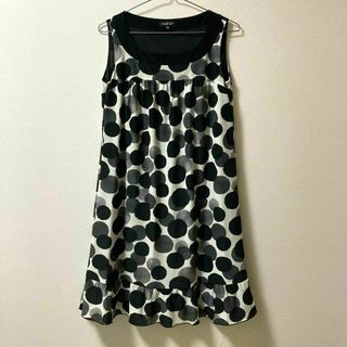 インディヴィ(INDIVI)の【INDIVI】 インディヴィ （38） ノースリーブ ワンピース ドット柄(その他)