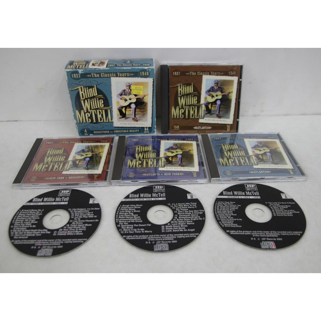英4CD Blind Willie McTell Classic Years JSP7711 JSP Records /00440 エンタメ/ホビーのCD(ブルース)の商品写真