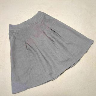 インディヴィ(INDIVI)の【INDIVI】インディヴィ（05）日本製 ミニスカート フレア 無地 ウール混(ミニスカート)