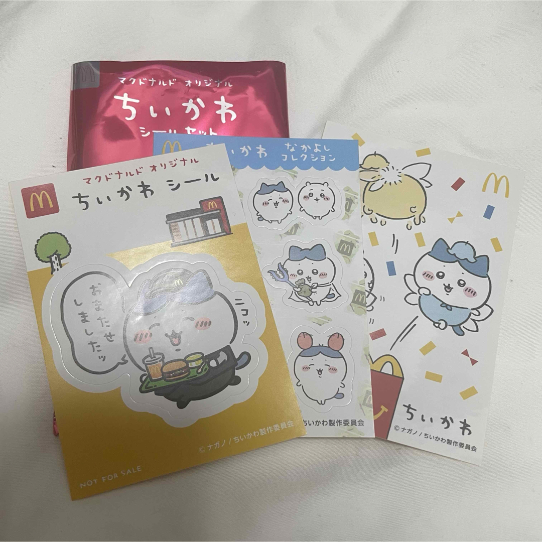 ちいかわ(チイカワ)のちいかわ マクドナルド ハッピーセット シールセット ステッカー ハチワレ エンタメ/ホビーのおもちゃ/ぬいぐるみ(キャラクターグッズ)の商品写真