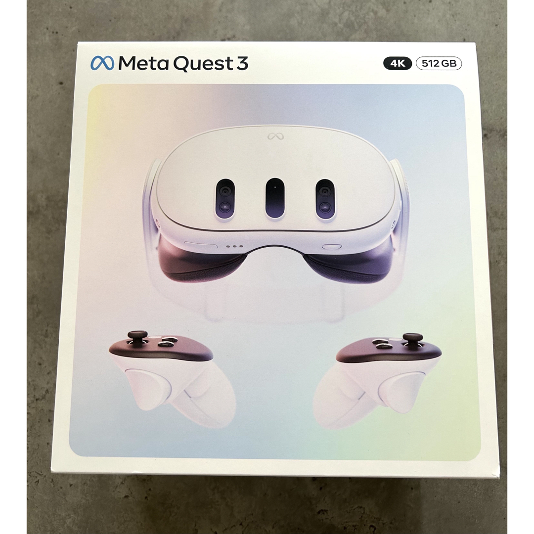 【新品未開封】Meta Quest3 512GB VRヘッドセット エンタメ/ホビーのゲームソフト/ゲーム機本体(その他)の商品写真