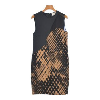 スリーワンフィリップリム(3.1 Phillip Lim)の3.1 Phillip Lim ワンピース 2(M位) 茶x黒 【古着】【中古】(ひざ丈ワンピース)