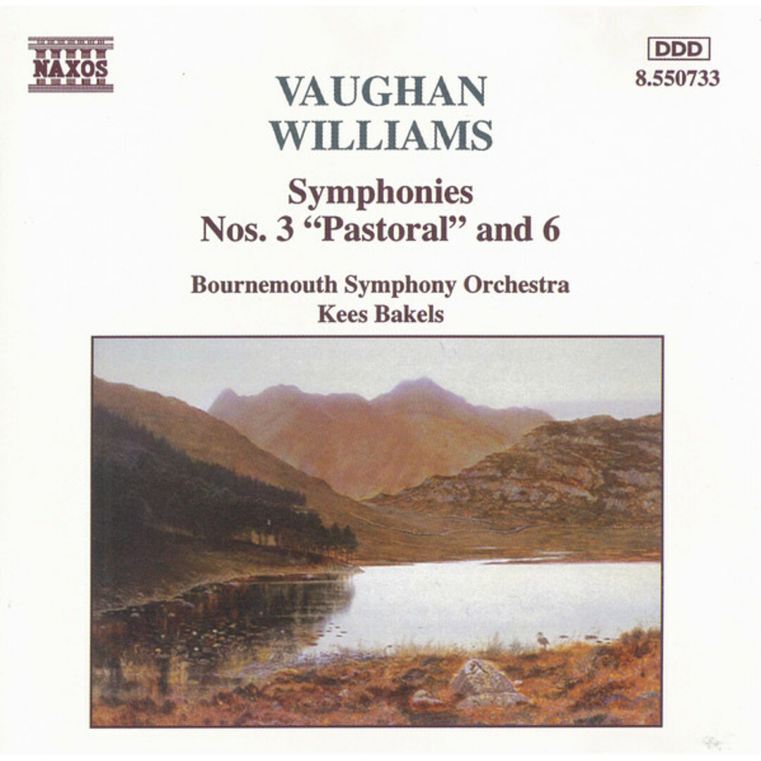 独CD Ralph Vaughan Williams - Bournemouth Symphony Orchestra, Kees Bakels Symphonies Nos. 3 "Pastoral" And 6 8550733 Naxos /00110 エンタメ/ホビーのCD(クラシック)の商品写真
