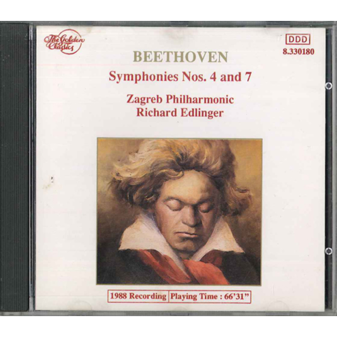 輸入CD Zagrab Philharmonic Beethoven Symphony 4&7 8330180 GOLDEN CLASSICS /00110 エンタメ/ホビーのCD(クラシック)の商品写真